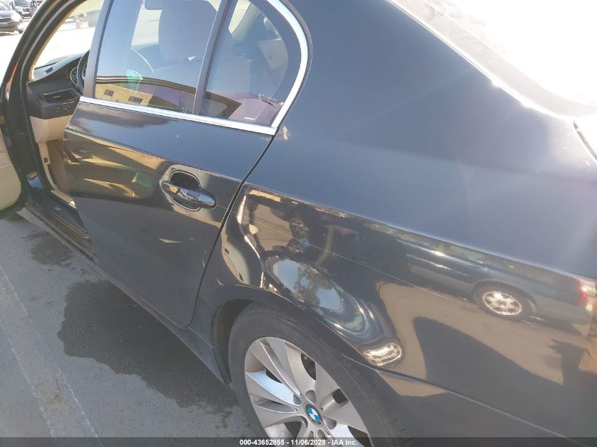 2006 BMW 550I VIN: WBANB535X6CP01752 Lot: 43652855