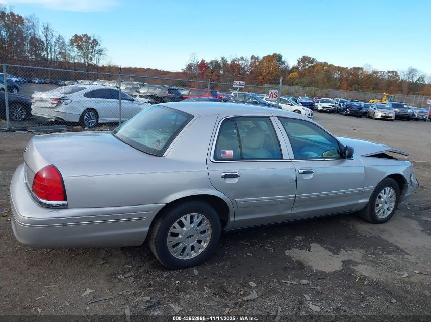 2004 Ford Crown Victoria Lx VIN: 2FAFP74W64X129693 Lot: 43652968