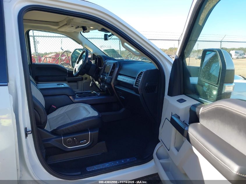 2020 Ford F-250 Limited VIN: 1FT8W2BT8LEE75407 Lot: 43652998