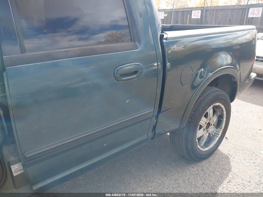 2001 Ford F-150 King Ranch Edition/Lariat/Xlt VIN: 1FTRW08L01KB96385 Lot: 43653170