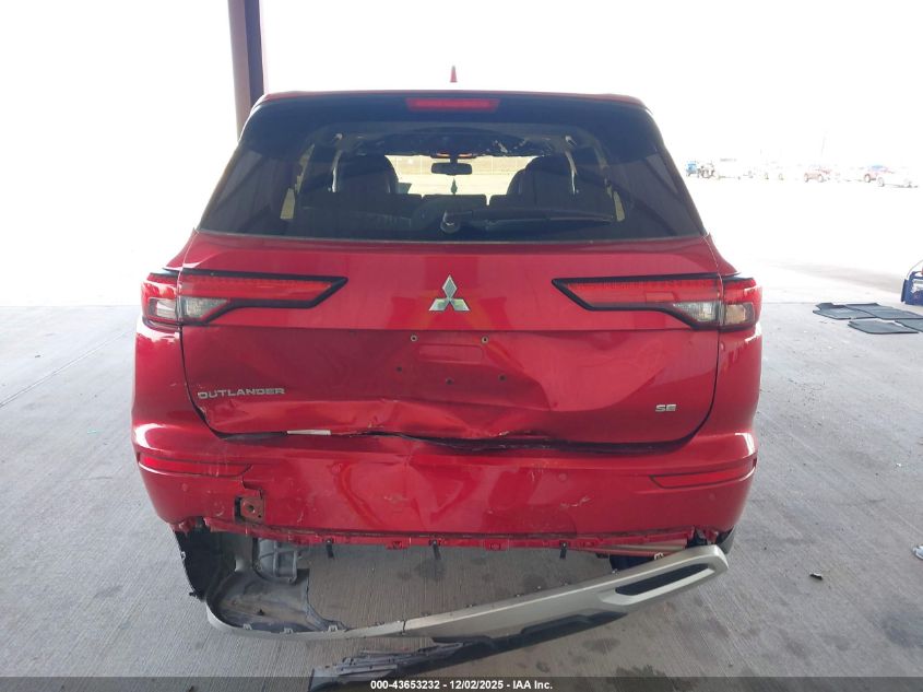 2024 Mitsubishi Outlander Se 2.5 2Wd/Se Black Edition S-Awc/Se Black Edition W/Pano Roof S-Awc VIN: JA4J3VA86RZ045640 Lot: 43653232