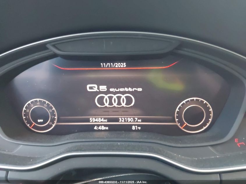2019 Audi Q5 45 Premium VIN: WA1BNAFY4K2049328 Lot: 43653233
