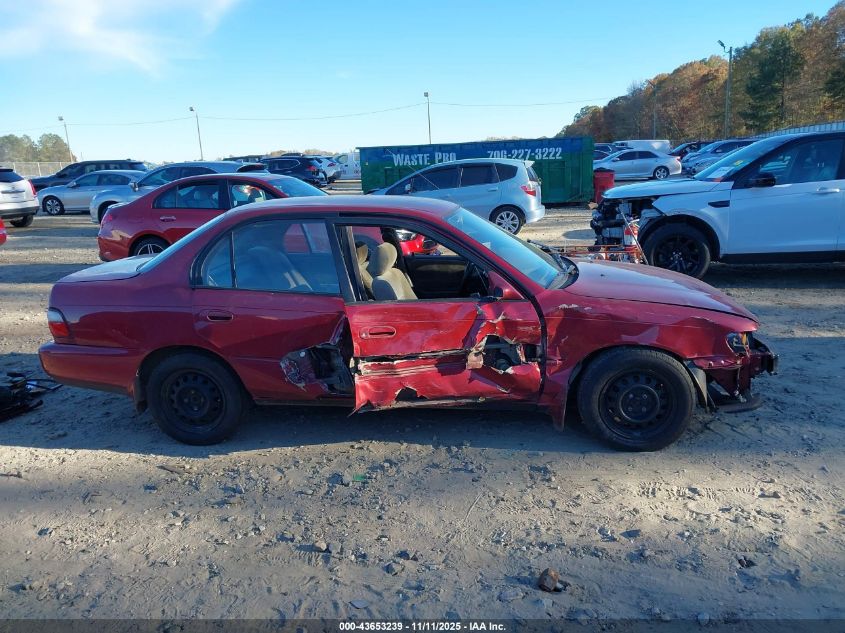 1997 Toyota Corolla Dx VIN: 2T1BB02E6VC184000 Lot: 43653239
