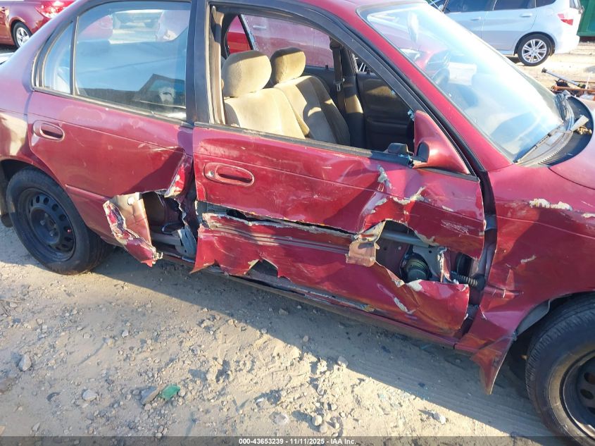 1997 Toyota Corolla Dx VIN: 2T1BB02E6VC184000 Lot: 43653239