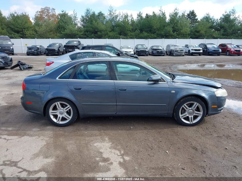 2006 Audi A4 2.0T VIN: WAUDF78E86A204389 Lot: 43653245