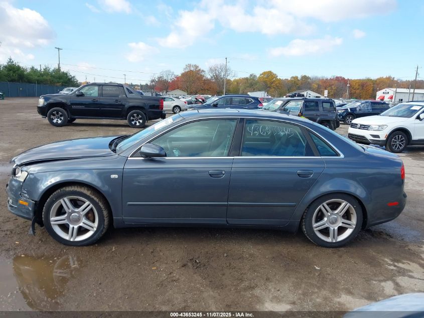 2006 Audi A4 2.0T VIN: WAUDF78E86A204389 Lot: 43653245