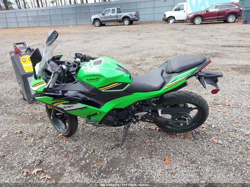 2025 Kawasaki Ex500 A/B VIN: ML5EXGJ15SDA69633 Lot: 43653375