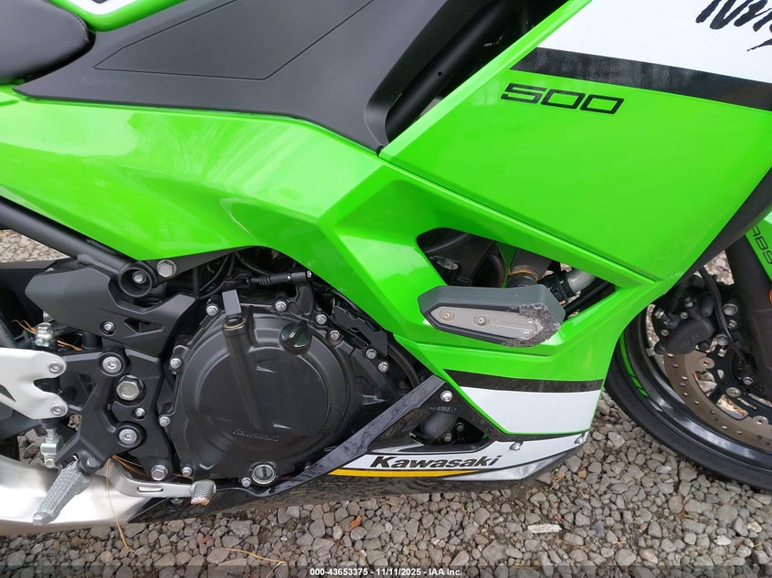 2025 Kawasaki Ex500 A/B VIN: ML5EXGJ15SDA69633 Lot: 43653375