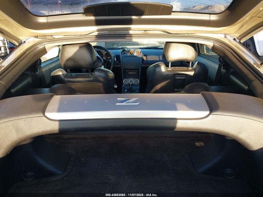 2003 Nissan 350Z Touring VIN: JN1AZ34E33T011663 Lot: 43653565