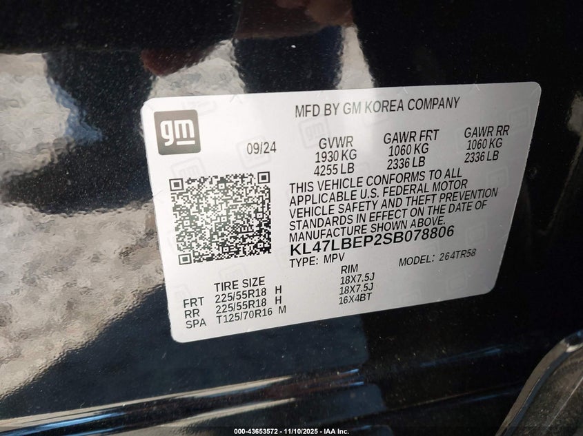 KL47LBEP2SB078806 2025 BUICK ENVISTA photo no. 9