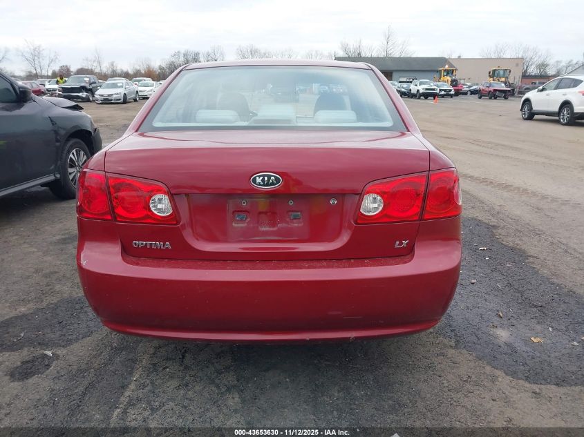 2008 Kia Optima Lx VIN: KNAGE123785176794 Lot: 43653630