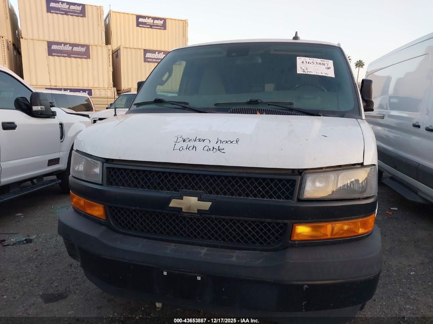 2019 Chevrolet Express 2500 Work Van VIN: 1GCWGAFP6K1368342 Lot: 43653887