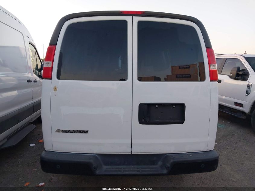 2019 Chevrolet Express 2500 Work Van VIN: 1GCWGAFP6K1368342 Lot: 43653887