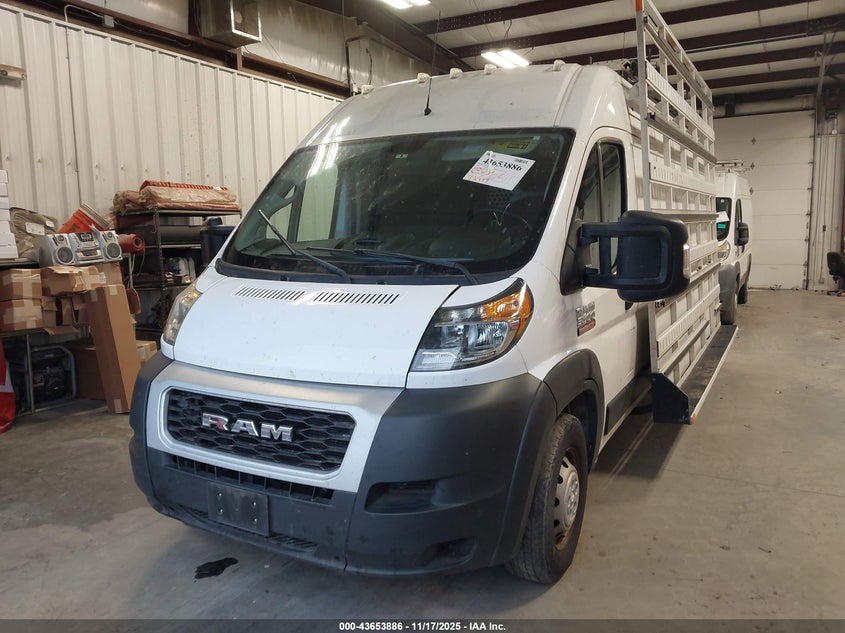 2020 Ram Promaster 3500 Cargo Van High Roof 159 Wb Ext VIN: 3C6URVJG6LE101966 Lot: 43653886