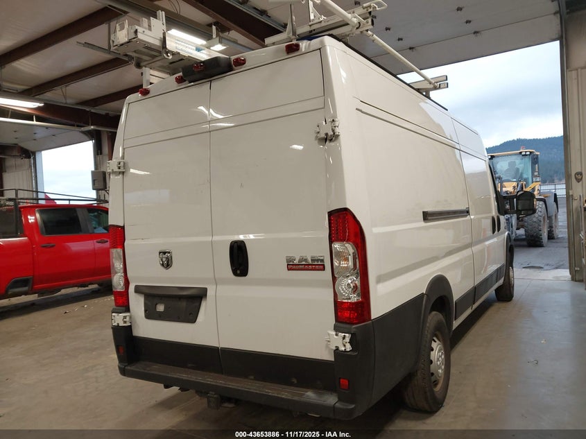 2020 Ram Promaster 3500 Cargo Van High Roof 159 Wb Ext VIN: 3C6URVJG6LE101966 Lot: 43653886