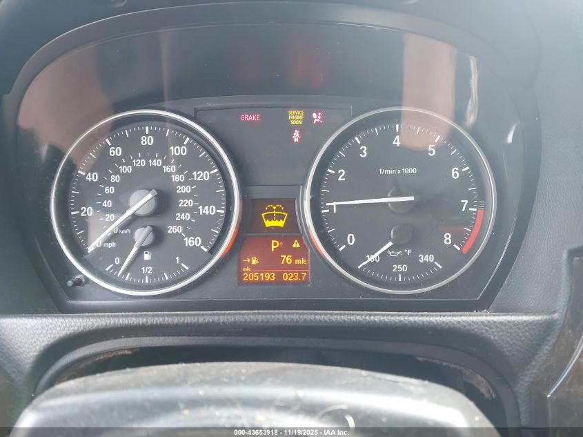 2009 BMW 328I VIN: WBAWR33579P460394 Lot: 43653918