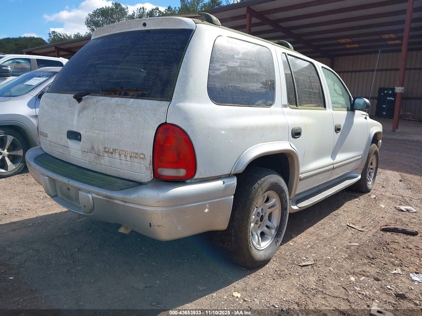 1B4HS58Z12F200749 2002 DODGE DURANGO photo no. 4