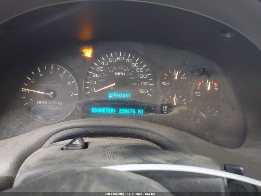 2004 Oldsmobile Bravada VIN: 1GHDT13S142117604 Lot: 43653961