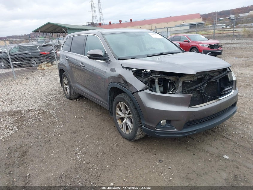 5TDBKRFHXES051286 2014 Toyota Highlander Le Plus V6 auction photo 1