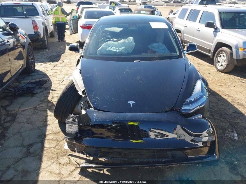 2020 Tesla Model 3 Standard Range Plus Rear-Wheel Drive/Standard Range Rear-Wheel Drive VIN: 5YJ3E1EA5LF743703 Lot: 43654029