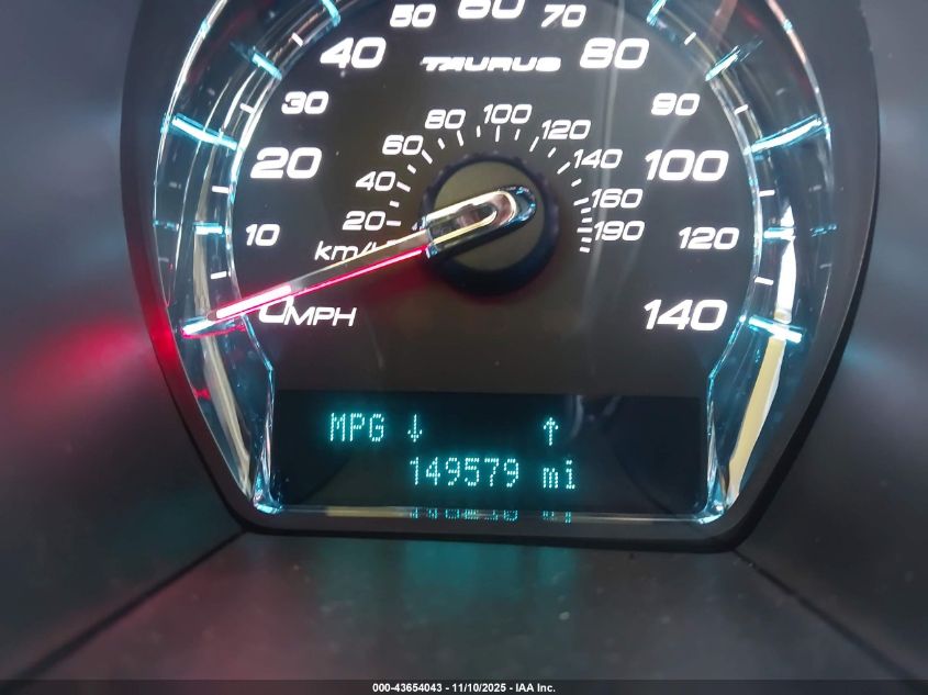 2010 Ford Taurus Sho VIN: 1FAHP2KT1AG160209 Lot: 43654043