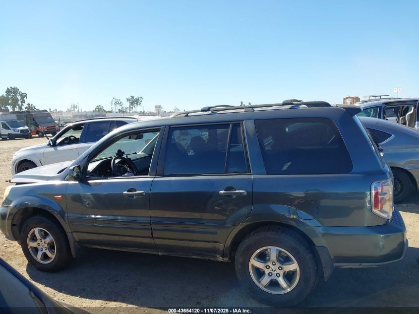 2006 Honda Pilot Ex VIN: 5FNYF28446B041522 Lot: 43654120