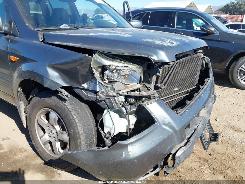 2006 Honda Pilot Ex VIN: 5FNYF28446B041522 Lot: 43654120