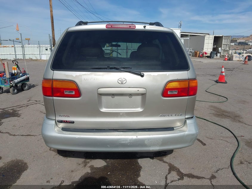 2000 Toyota Sienna Xle VIN: 4T3ZF13C2YU206090 Lot: 43654135