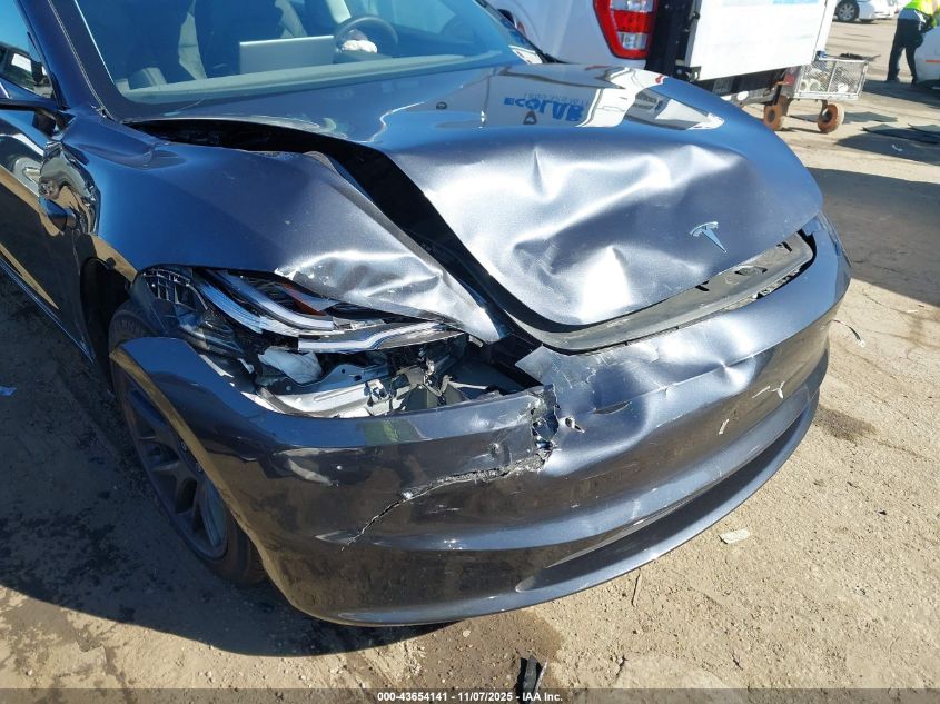 2025 Tesla Model 3 Long Range Rear-Wheel Drive/Standard VIN: 5YJ3E1EA6SF889767 Lot: 43654141