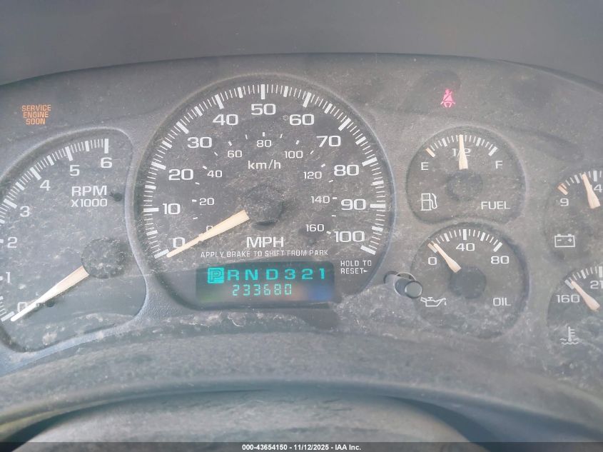 2002 Chevrolet Suburban 1500 Lt VIN: 1GNFK16Z62J196899 Lot: 43654150