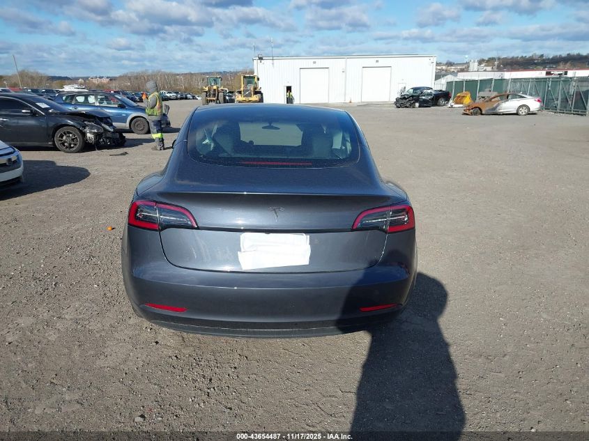 2023 Tesla Model 3 Rear-Wheel Drive VIN: 5YJ3E1EA9PF447489 Lot: 43654487