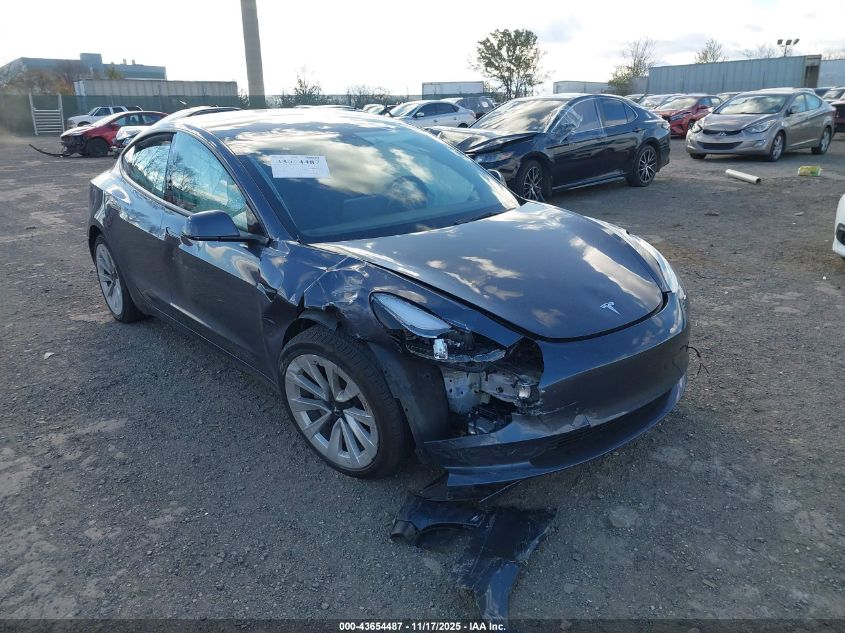 2023 Tesla Model 3 Rear-Wheel Drive VIN: 5YJ3E1EA9PF447489 Lot: 43654487