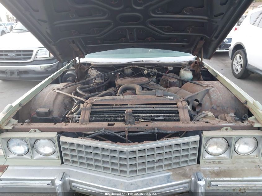 1974 Cadillac Deville VIN: 6D49R4Q102384 Lot: 43654677