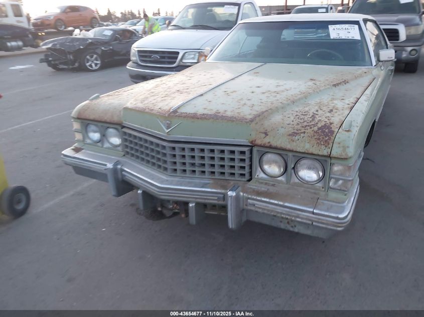 1974 Cadillac Deville VIN: 6D49R4Q102384 Lot: 43654677