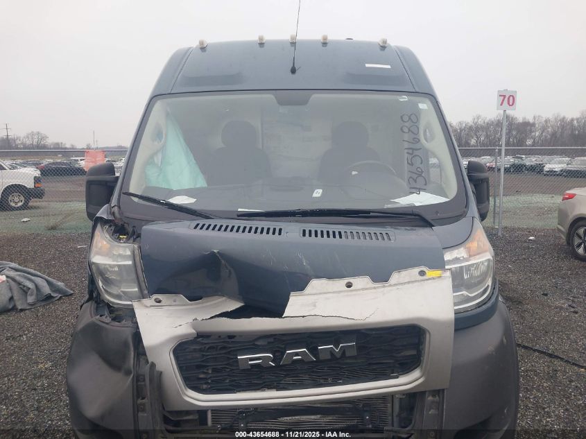 2019 Ram Promaster 3500 Cargo Van High Roof 159 Wb Ext VIN: 3C6URVJG7KE549132 Lot: 43654688