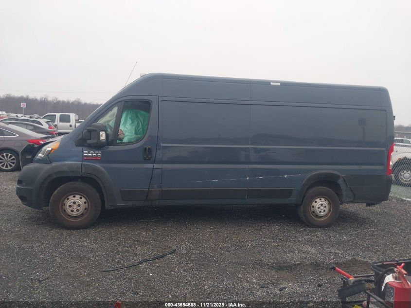 2019 Ram Promaster 3500 Cargo Van High Roof 159 Wb Ext VIN: 3C6URVJG7KE549132 Lot: 43654688