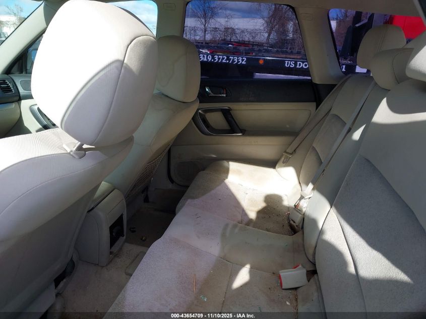 2008 Subaru Outback 2.5I/2.5I L.l. Bean Edition VIN: 4S4BP61C287321360 Lot: 43654709