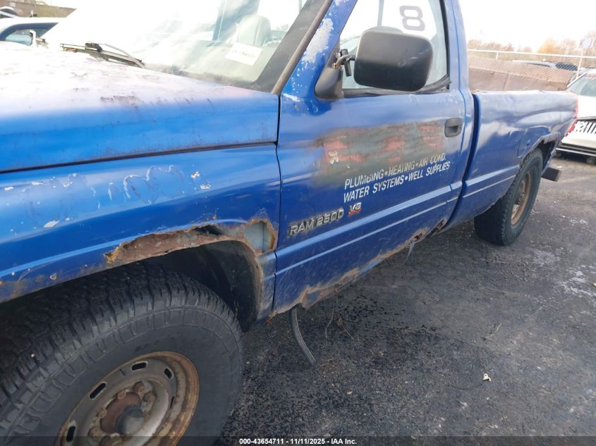 1997 Dodge Ram 2500 Lt VIN: 1B7KC26ZXVJ549353 Lot: 43654711