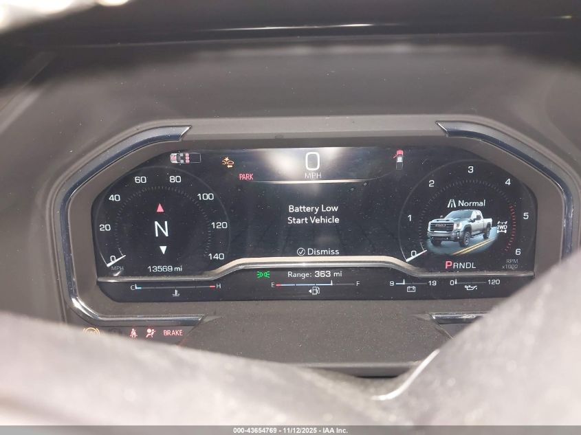 2025 GMC Sierra 3500Hd 4Wd Standard Bed At4 VIN: 1GT4UVEY1SF214612 Lot: 43654769