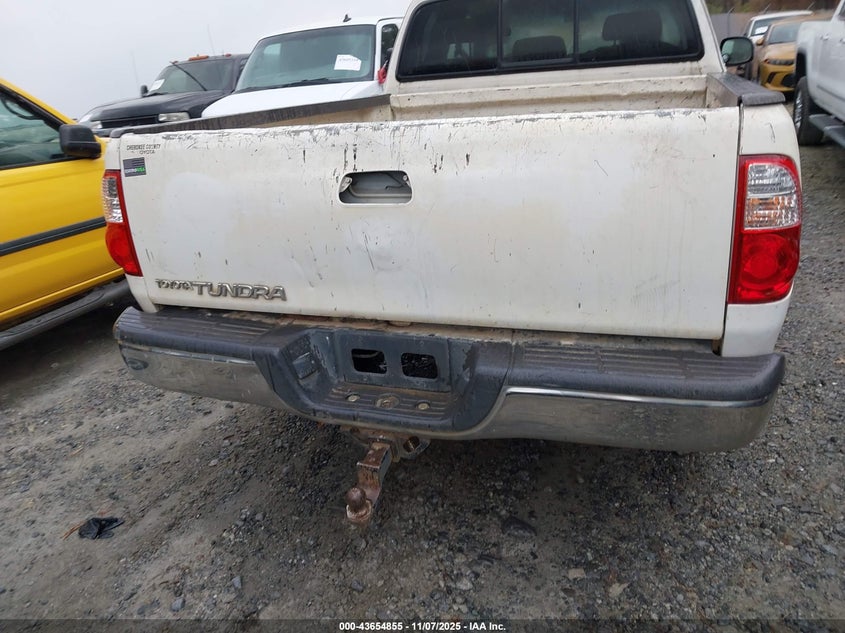 2006 Toyota Tundra Sr5 VIN: 5TBRU34136S477598 Lot: 43654855