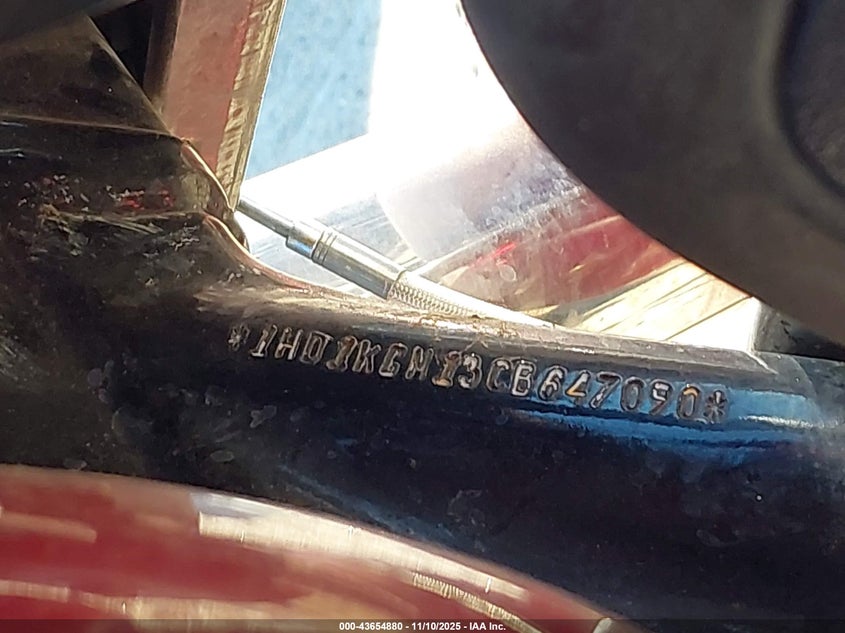 2012 Harley-Davidson Fltru Road Glide Ultra VIN: 1HD1KGM13CB647090 Lot: 43654880