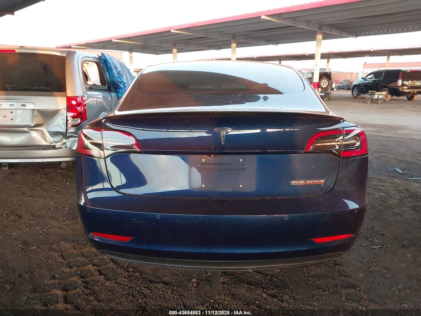 2018 Tesla Model 3 Long Range/Performance VIN: 5YJ3E1EB0JF083950 Lot: 43654883