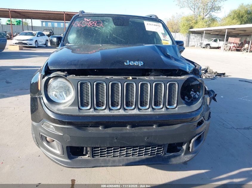 2016 Jeep Renegade Latitude VIN: ZACCJABT1GPE29076 Lot: 43654892