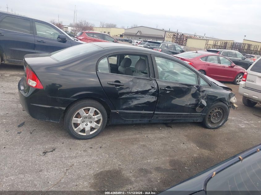 2009 Honda Civic Lx VIN: 19XFA16529E026992 Lot: 43654913