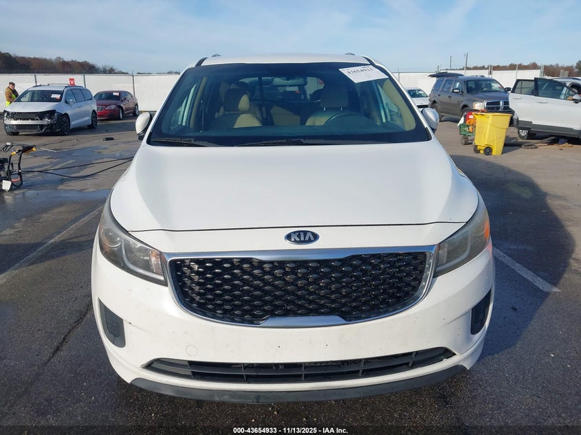 2016 Kia Sedona Lx VIN: KNDMB5C16G6084832 Lot: 43654933