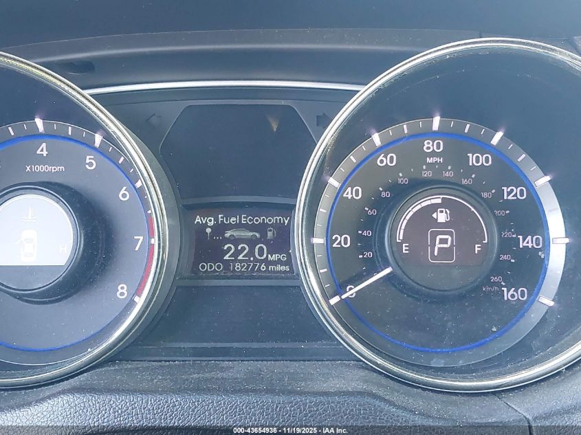 2013 Hyundai Sonata Limited VIN: 5NPEC4AC8DH634758 Lot: 43654936