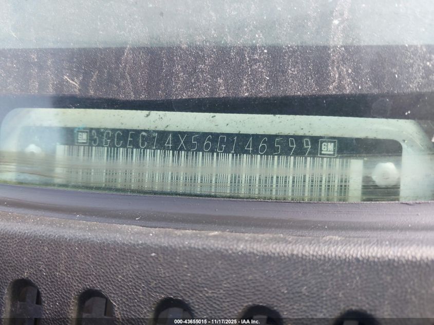 2006 Chevrolet Silverado 1500 Work Truck VIN: 3GCEC14X56G146599 Lot: 43655015