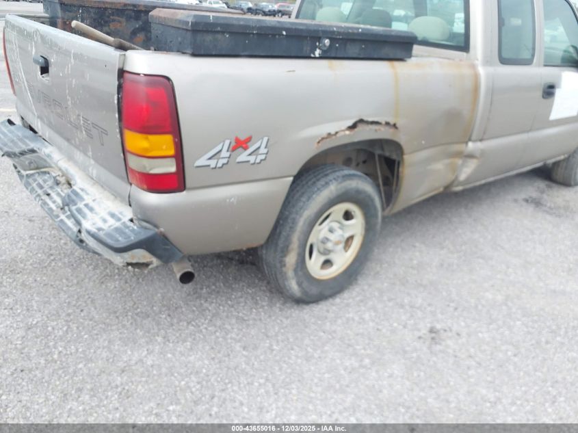 2002 Chevrolet Silverado 1500 VIN: 1GCEK19V72Z310357 Lot: 43655016