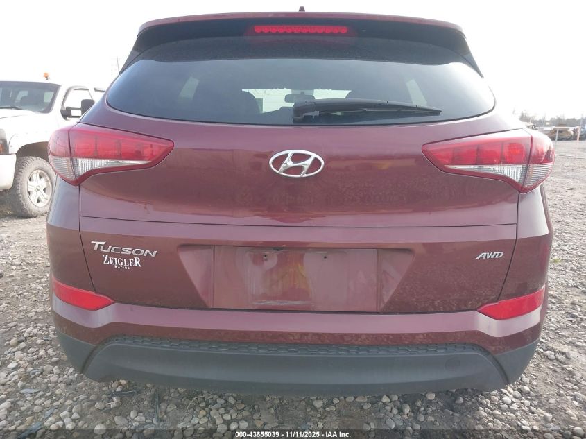 2018 Hyundai Tucson Sel VIN: KM8J3CA42JU658262 Lot: 43655039