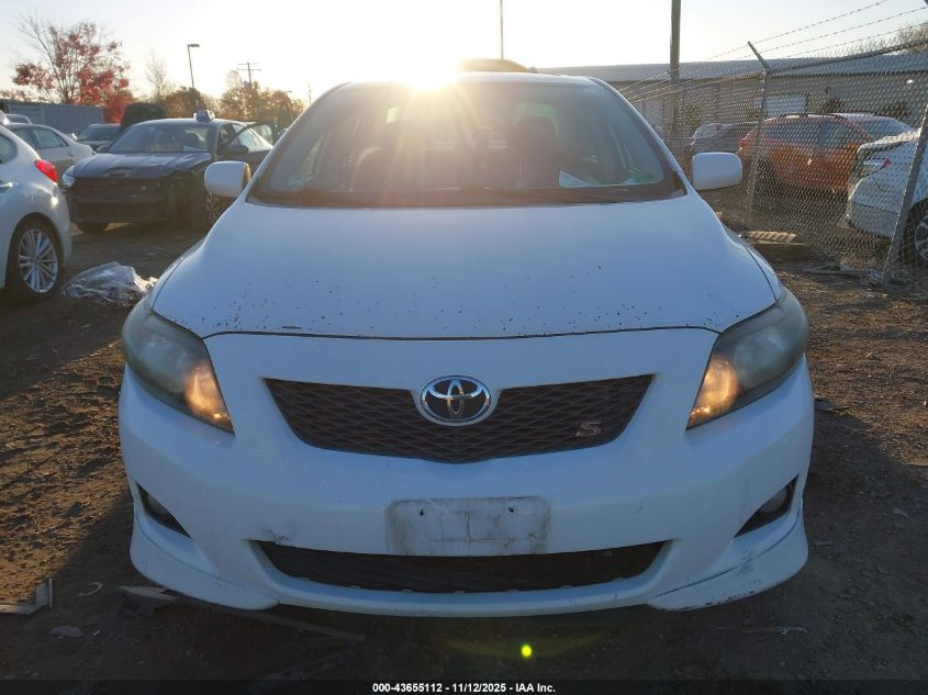 2009 Toyota Corolla S VIN: 2T1BU40E59C024247 Lot: 43655112